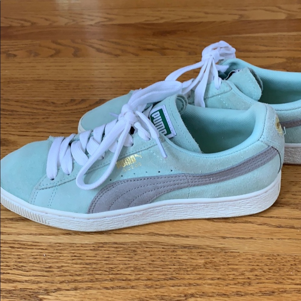 Puma Classic Suede Mint Green Sneaker